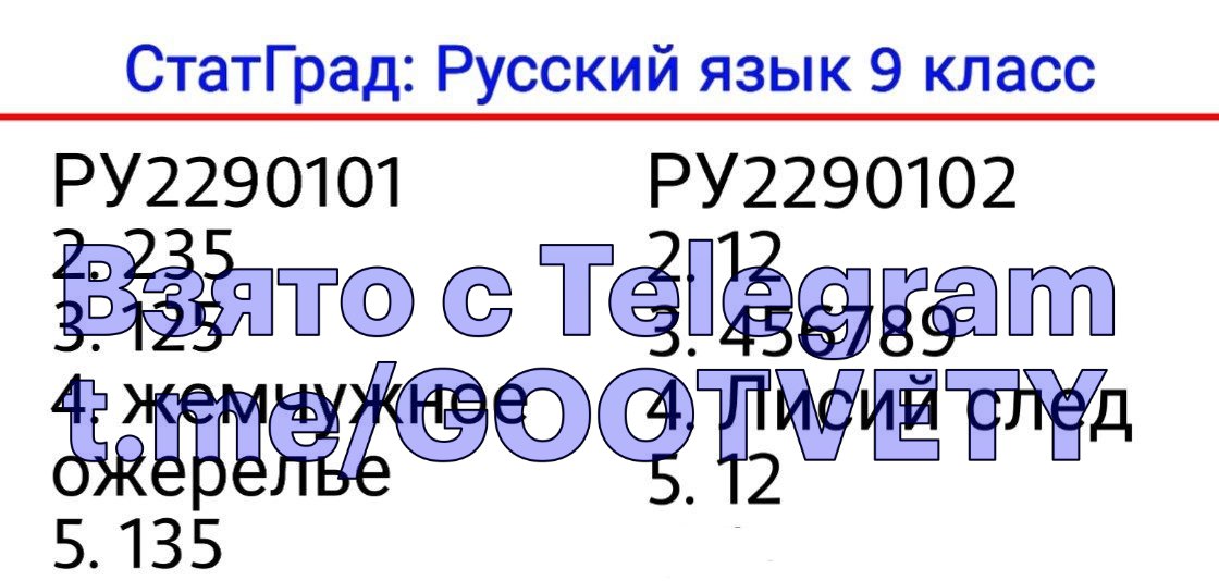 Статград английский язык 9 класс 2024