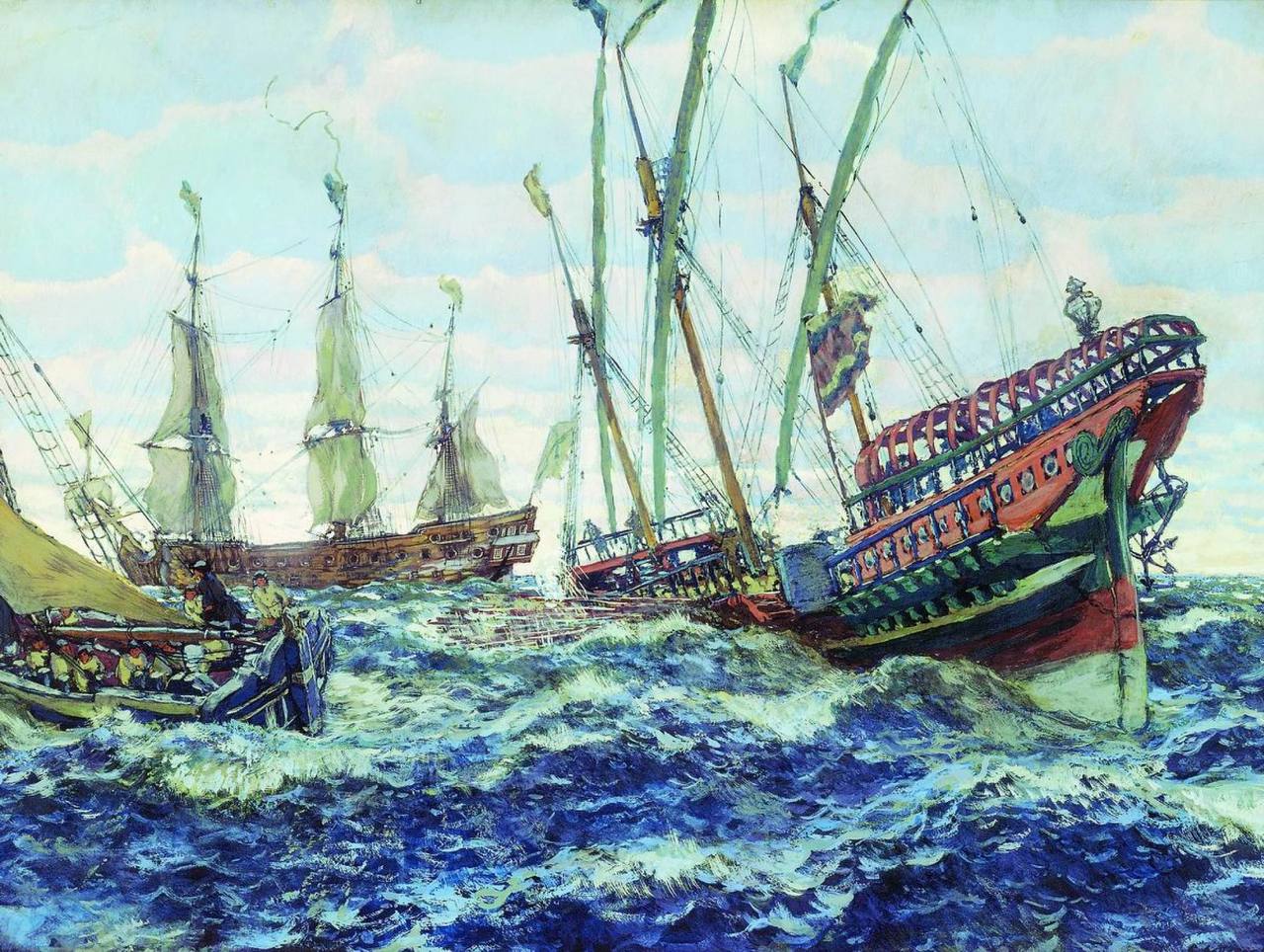 Флот россии 18 век. Лансере корабли Петра 1.