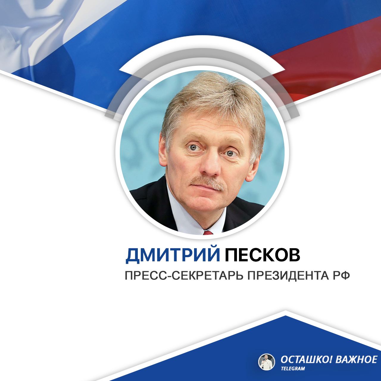 Телеграм осташко важное