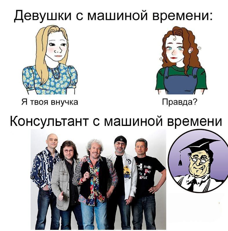 Девушки с машиной времени мем Публикация #30590 - Криптобарон Бычий Цепень (@genderplasma)