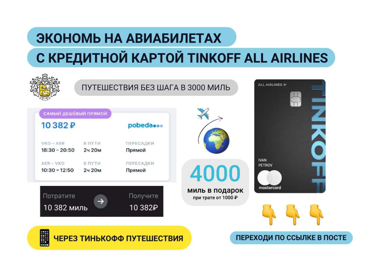 Тинькофф all Airlines. Кредитная карта тинькофф all Airlines. 4000 Миль.