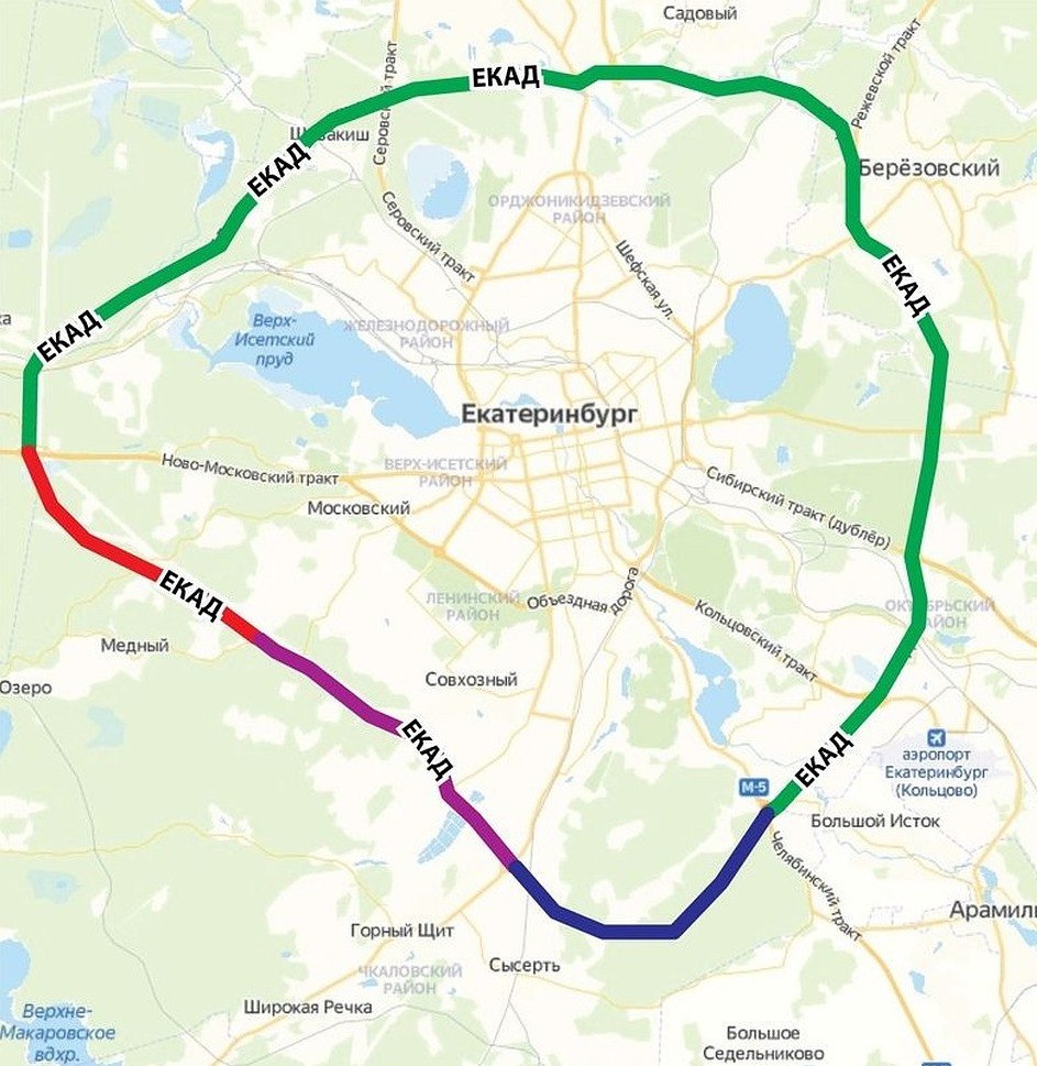 Карта ремонта дорог екатеринбург