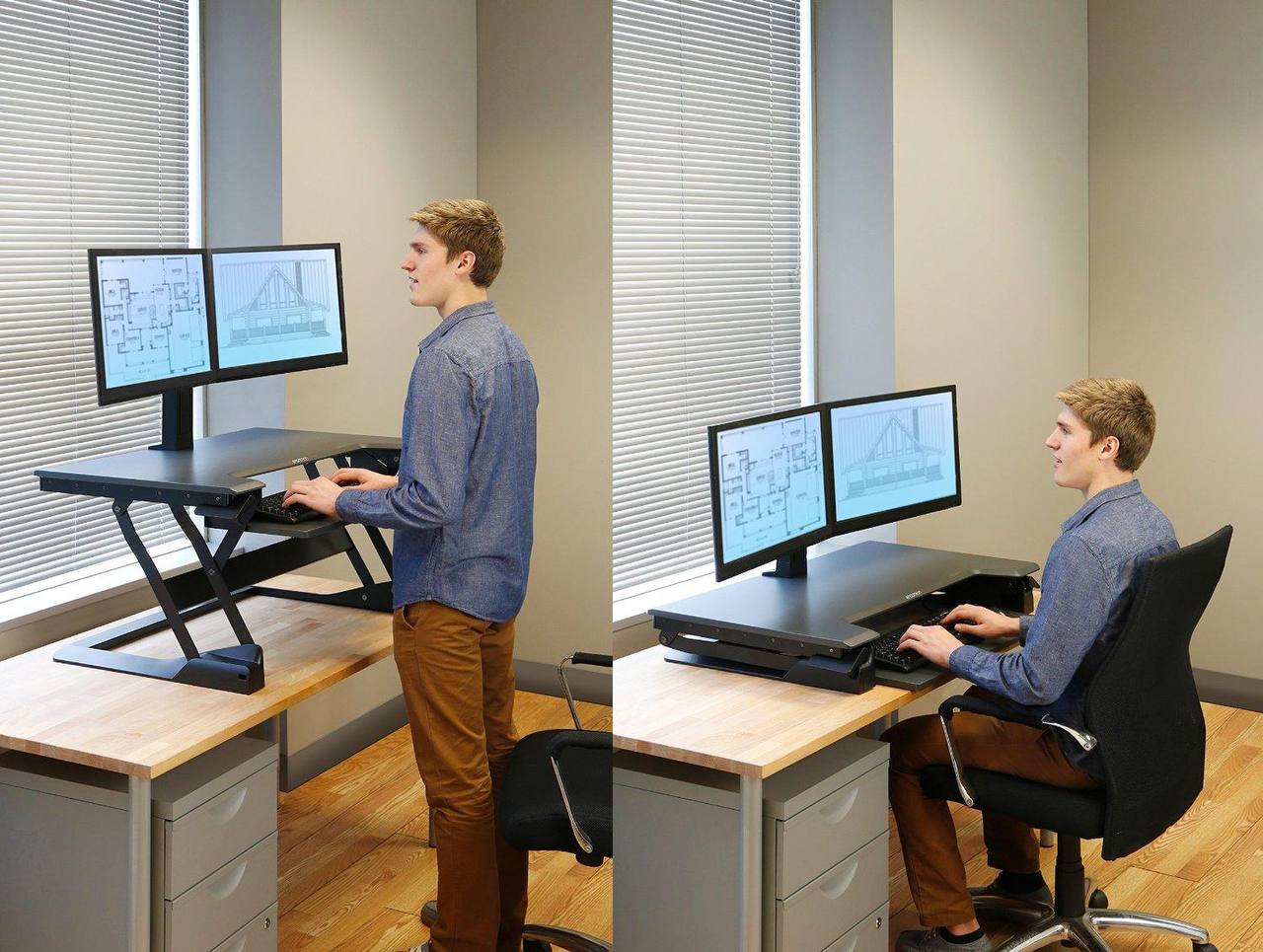 Ergotron WORKFIT-T, sit-Stand desktop Workstation