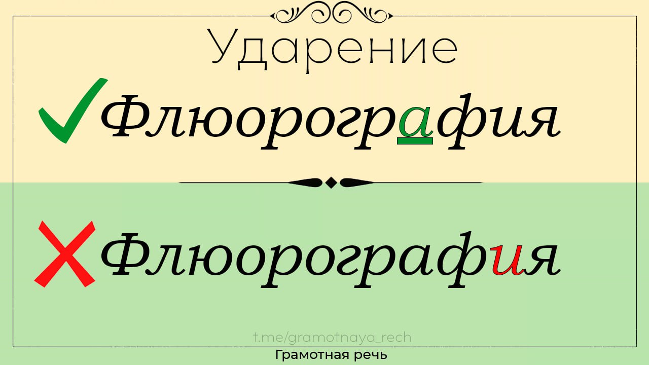 Правильное ударение в слове флюорография: где поставить