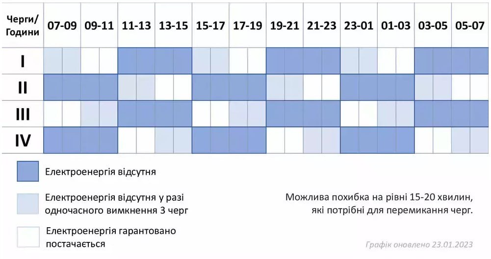 6 января расписание