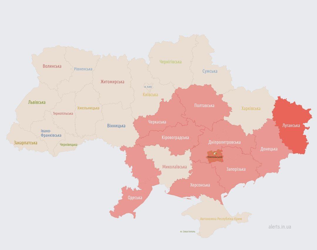 Минцифры украины карта воздушных тревог