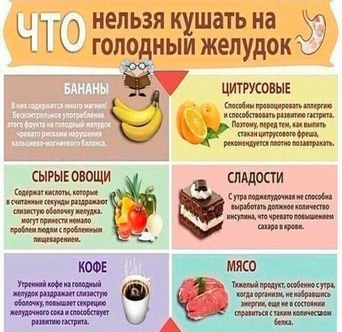 Ешь фрукты на голодный желудок